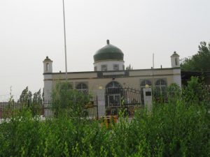 Se ha retirado la media luna de la parte superior de esta mezquita