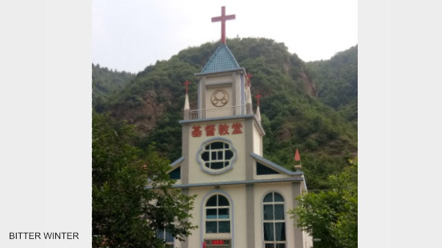 Iglesia emplazada en la aldea de Lian’gou