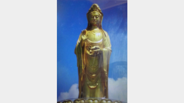 Aspecto original de la estatua de Guanyin en la montaña Santai