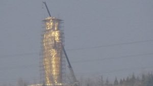 Las autoridades comenzaron a demoler el Buda Gigante de 29.9 metros de altura