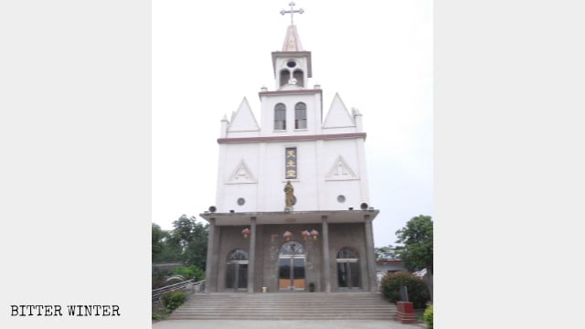 La iglesia católica en el pueblo de Baizhuang