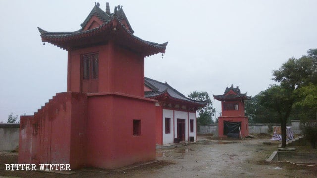 Apariencia original de los escalones del templo de Fangshan