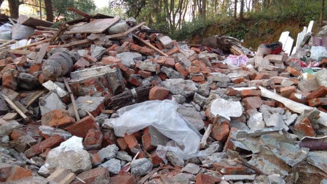 El Templo de Xishan se ha convertido en un montón de escombros