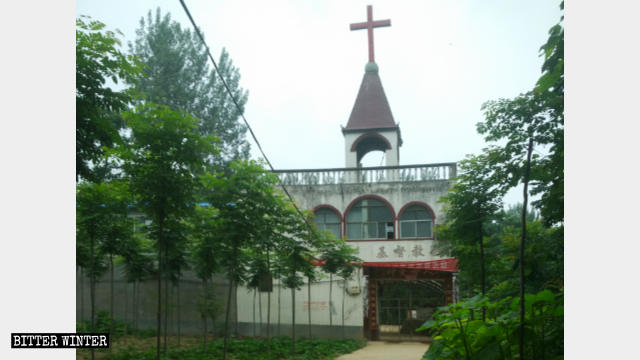la iglesia antes de ser ocupada por la fuerza por el Gobierno chino