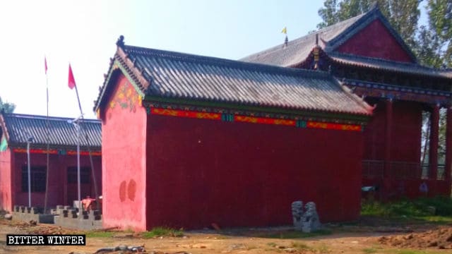 Apariencia original del templo taoísta de Hongshan.