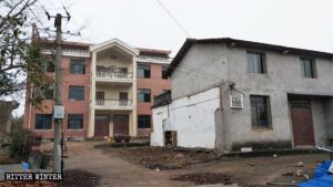 El hogar de Xu Meilan tras la demolición de la cocina.