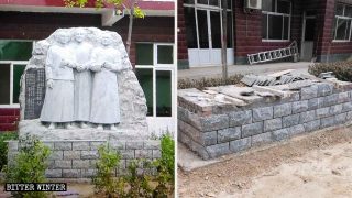 Las autoridades de Hebei eliminan estatuas de santos mártires católicos