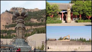 China destruye estatuas budistas grandes situadas en áreas turísticas