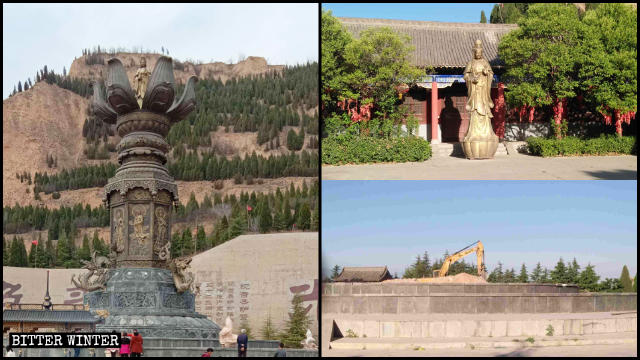 La estatua de Kwan Yin fue desmantelada en el mes de mayo
