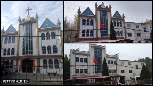 El estilo de la iglesia de las Tres Autonomías emplazada en el poblado de Liuquan ha sido transformado, volviéndola más china.
