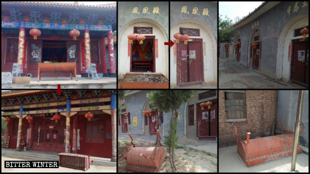 El gran templo de Fenghuangding fue clausurado el 13 de mayo.