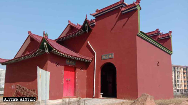 Apariencia original del templo de Fuzhu emplazado en la aldea de Chaoxian.