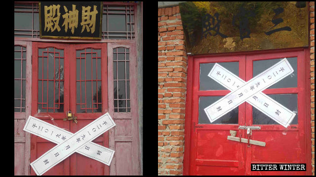 El Templo de Jiulong emplazado en el distrito de Pulandian fue sellado en el mes de abril.