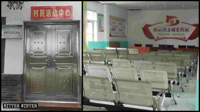 Un sitio de reunión de la Iglesia de las Tres Autonomías ha sido convertido en un centro propagandístico en el distrito de Dongxiang de la ciudad de Fuzhou.