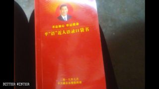 Cuadernillo de citas del idioma ping cercano al pueblo publicado por el Departamento de Organización del Comité del condado de Ci.