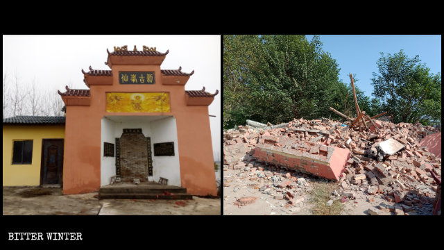 El antiguo templo de Xianfeng fue construido con dinero recaudado por los creyentes.