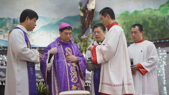 Mons. Guo Xijin, obispo auxiliar de la diócesis de Mindong.