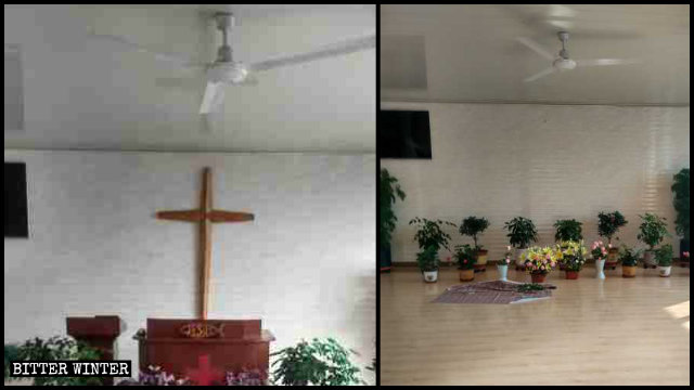 Un lugar de reunión perteneciente a una iglesia doméstica emplazado en el condado de Huinan se vio obligado a derribar su cruz.