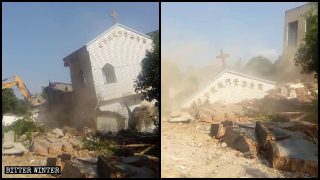 Dos iglesias de las Tres Autonomías fueron demolidas en una aldea de Fuzhou (Video)