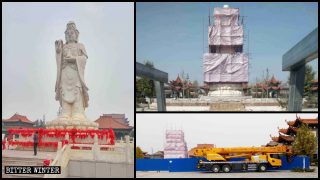 En el mes de octubre, el Gobierno local ordenó demoler la estatua de Kwan Yin.