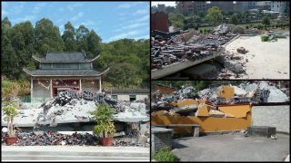 Amenazados con ser despedidos, funcionarios prometen demoler templos (Video)