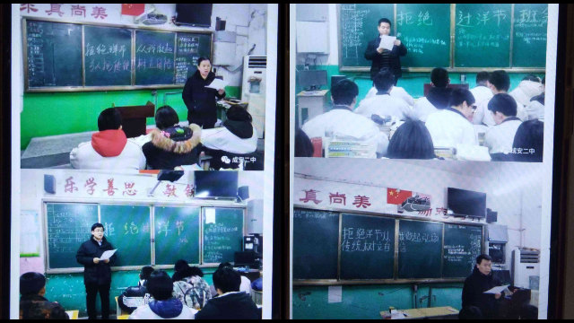 Los maestros de toda China promueven entre los estudiantes la política que prohíbe la celebración de festividades extranjeras.
