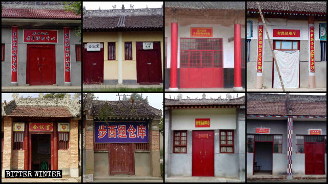 Los templos emplazados en Shaanxi han sido convertidos en centros de entretenimiento para personas mayores, salas de reuniones, almacenes e incluso centros de recolección de residuos.
