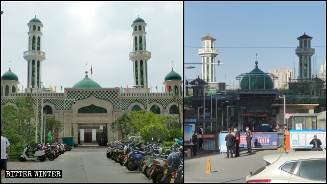 Los minaretes de la mezquita de Niezhuang fueron remodelados para que se vieran “más chinos”.