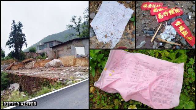 Un lugar perteneciente a una iglesia doméstica emplazado en la ciudad de Shangrao fue arrasado hasta los cimientos por excavadoras.