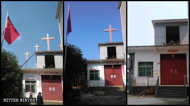 Una iglesia emplazada en el poblado de Xishan fue despojada de sus siete cruces.