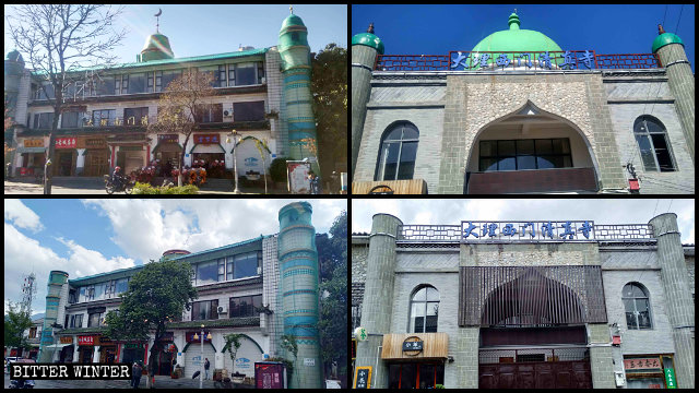 Las Mezquitas de la Puerta Sur y de la Puerta Oeste antes y después de ser rectificadas.
