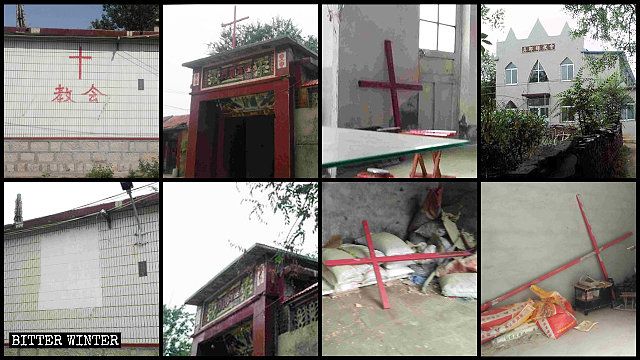 Numerosos lugares emplazados en el condado de Gaoqing de Zibo fueron despojados de sus cruces.