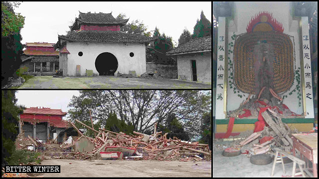 El Templo de la Montaña de Qinglong fue demolido el 28 de mayo.