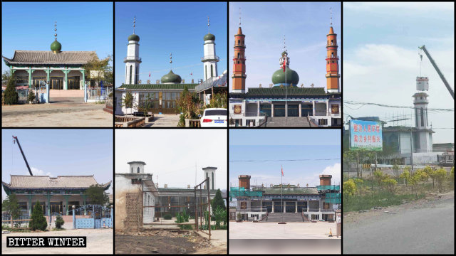 En varias zonas de Ningxia se rectificaron numerosas mezquitas.